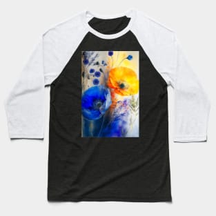 Bright poppies in watercolour Baseball T-Shirt